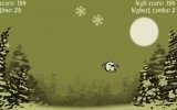 Mr. Mothball and the snowy flakes!